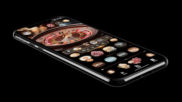 777DBET App — Enjoy seamless gaming on your smartphone A young woman relaxing with her phone while dynamic casino elements float around her, illustrating the smooth mobile experience offered by the 777DBET app.