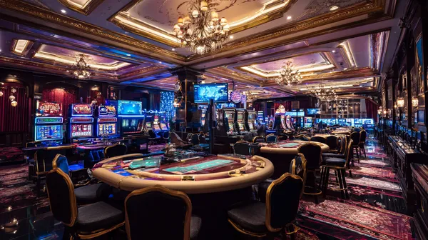 স্বর্ণমুদ্রা পরিবেষ্টিত এক স্লট রিলে জয়ী ‘সেভেন’ প্রতীকের নাটকীয় দৃশ্য—যা বড় জয়ের প্রতীক।