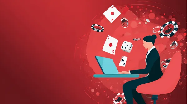 ক্যাসিনো-থিমযুক্ত ব্যাকগ্রাউন্ডে কেউ তার ডিভাইস ব্যবহার করছেন—যা 777DBET–এ মসৃণভাবে অ্যাকাউন্টে পুনরায় প্রবেশের অভিজ্ঞতাকে তুলে ধরে।